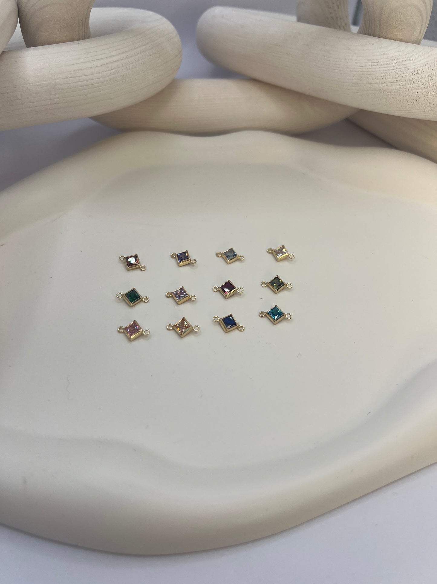*NEW* Gold Filled Birthstone Rhombus Connector