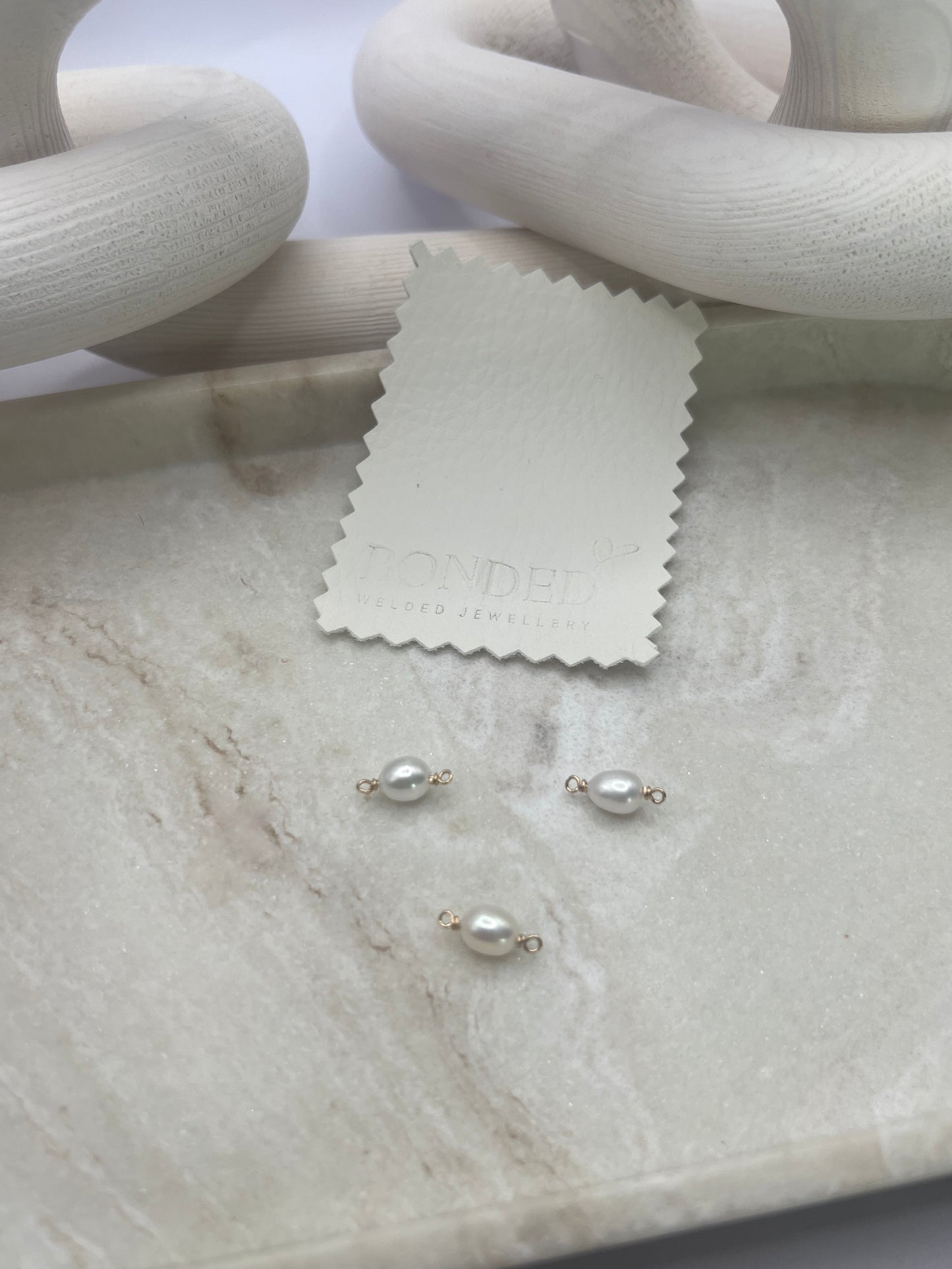 *NEW* Gold Filled Freshwater Pearl Oval Connector