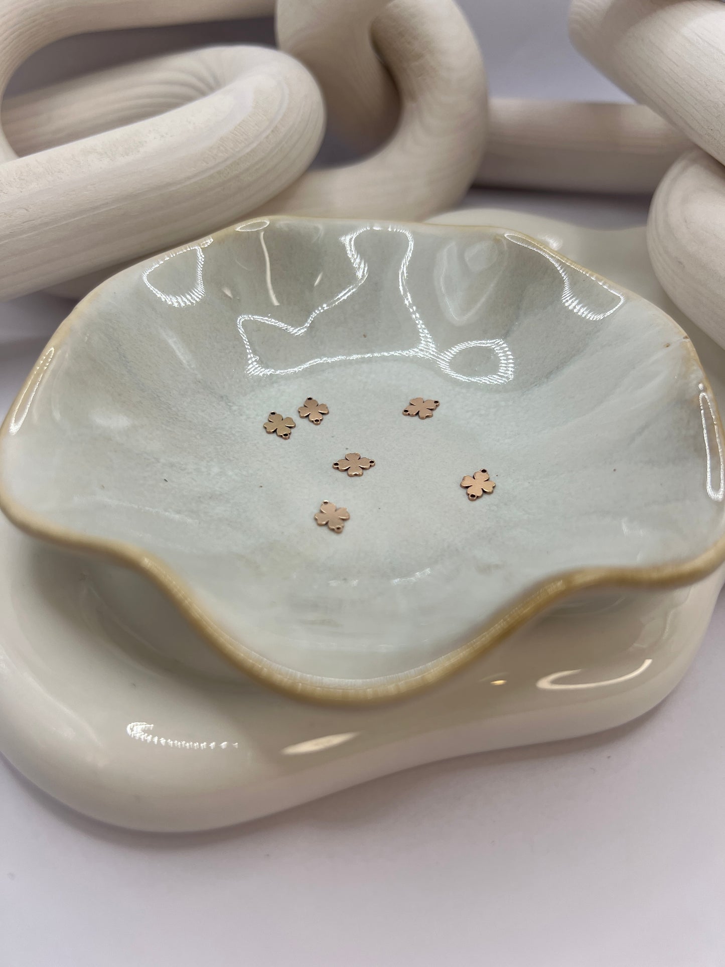 Gold Filled Micro Clover Connector