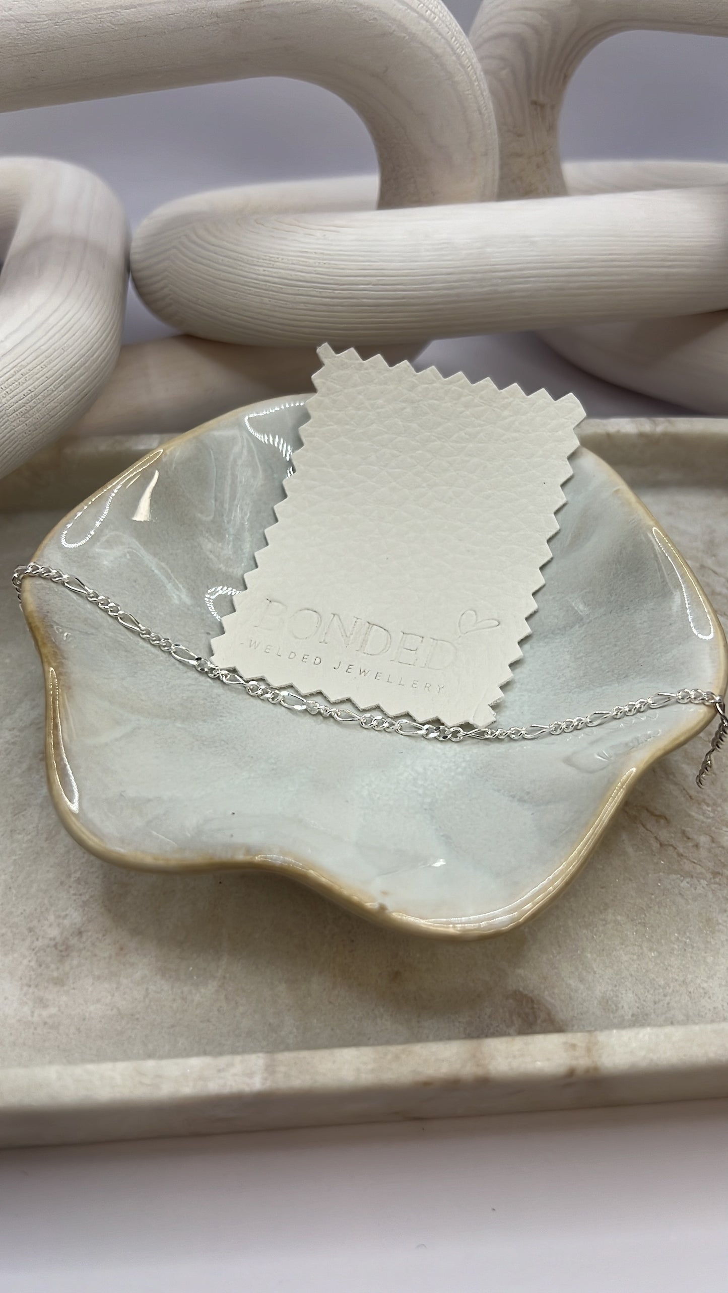 Sterling Silver Figaro Chain (medium)