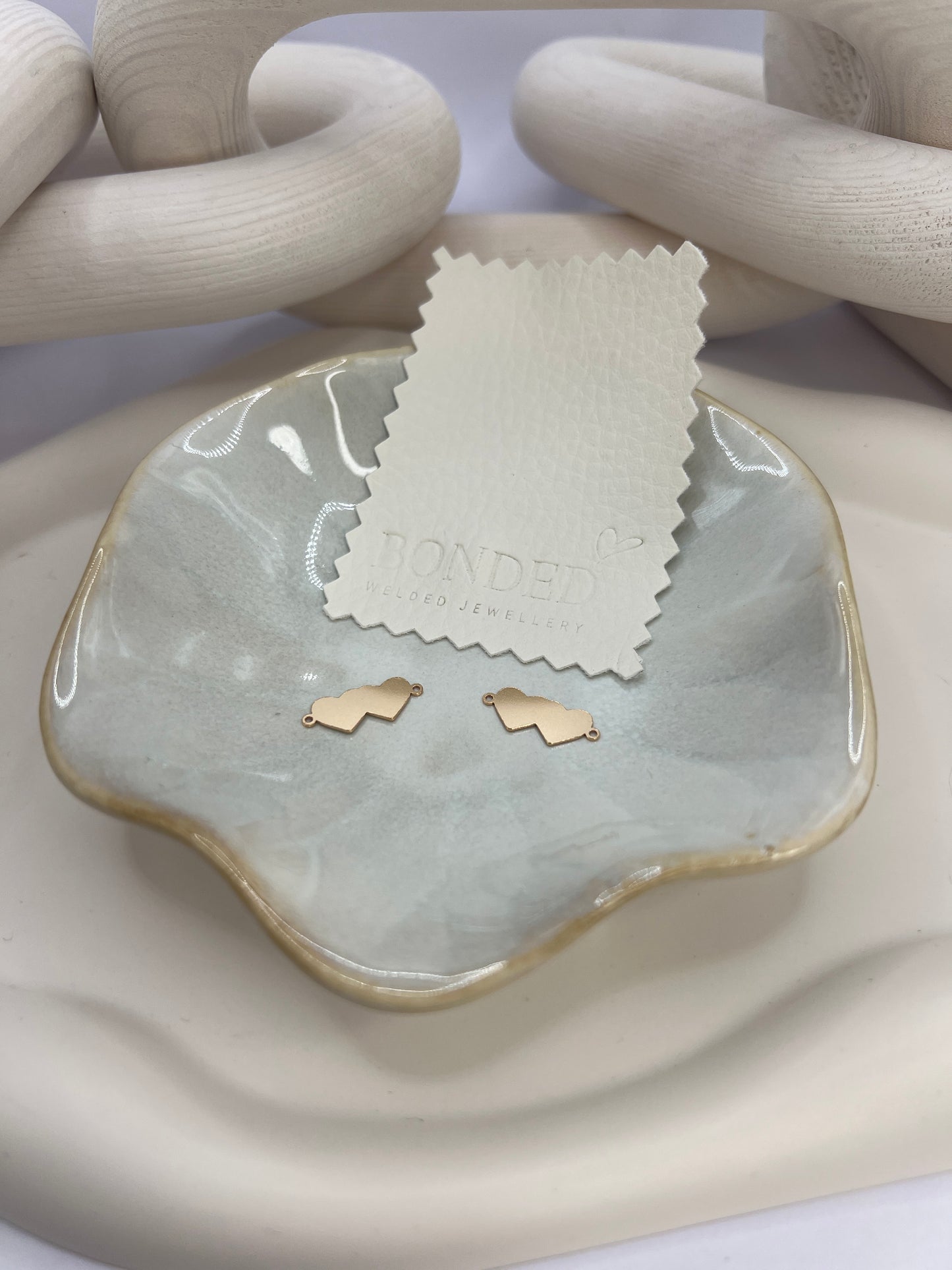 *NEW* Gold Filled Double Heart Connector