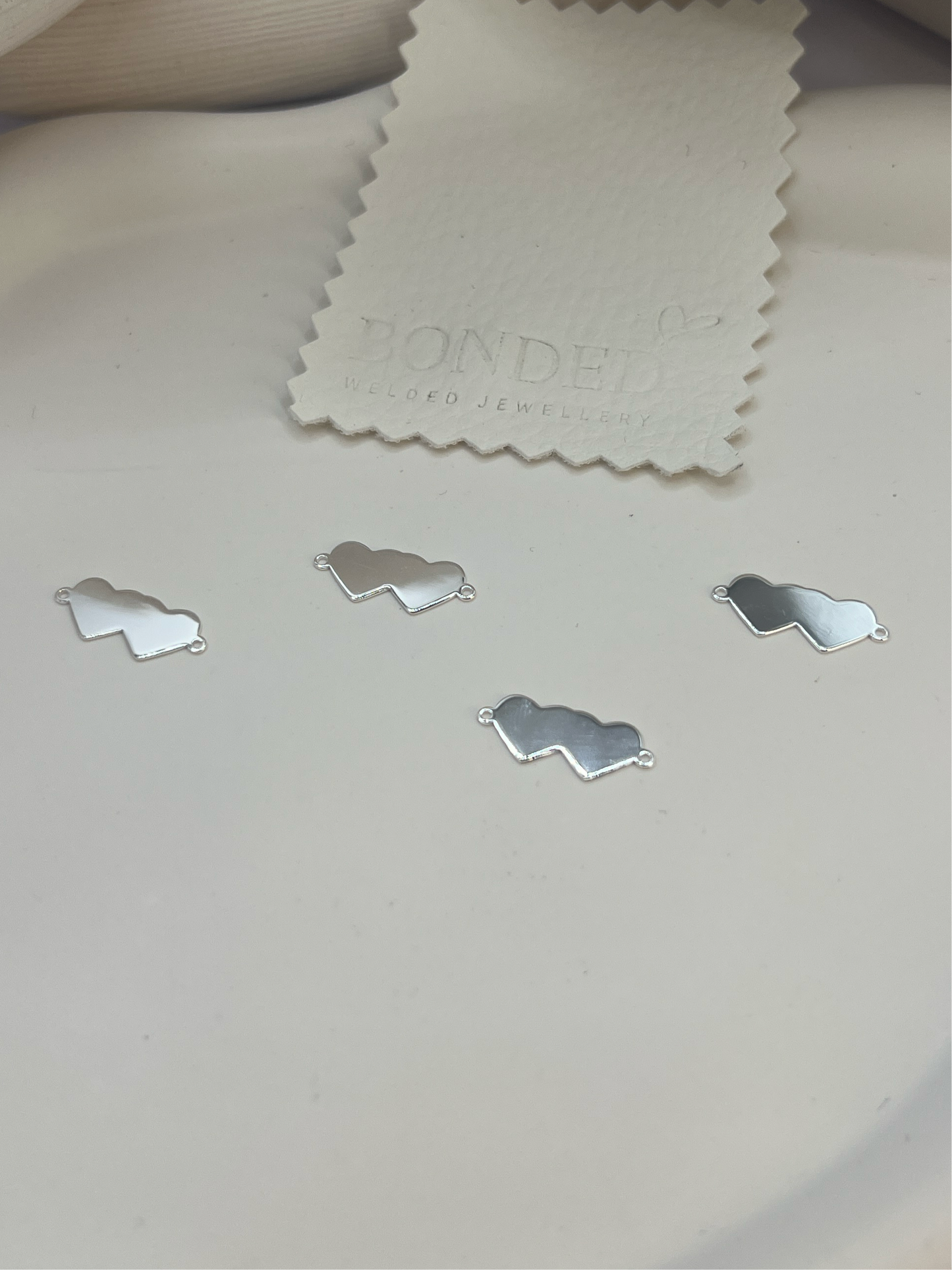*NEW* Sterling Silver Double Heart Connector