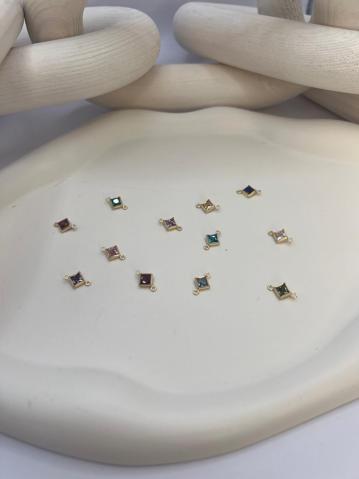 *NEW* Gold Filled Birthstone Rhombus Connector