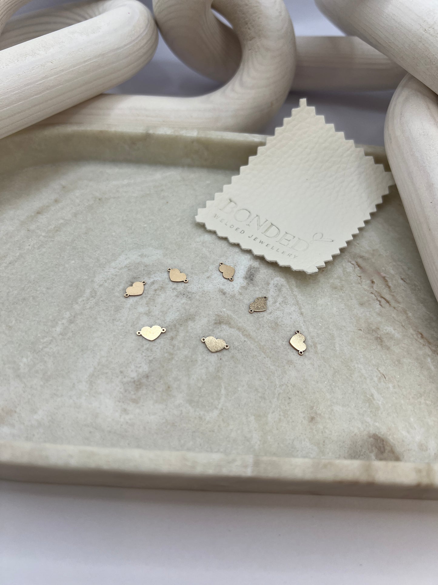 Gold Filled Micro Heart Connector