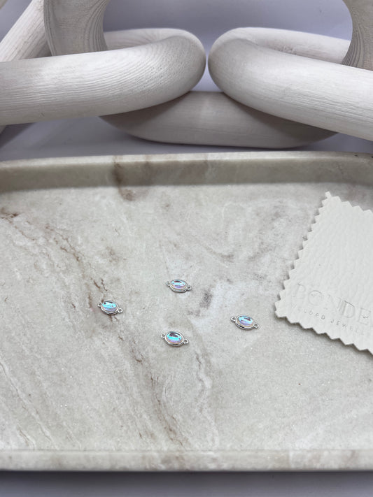 Sterling Silver Moonstone Connector