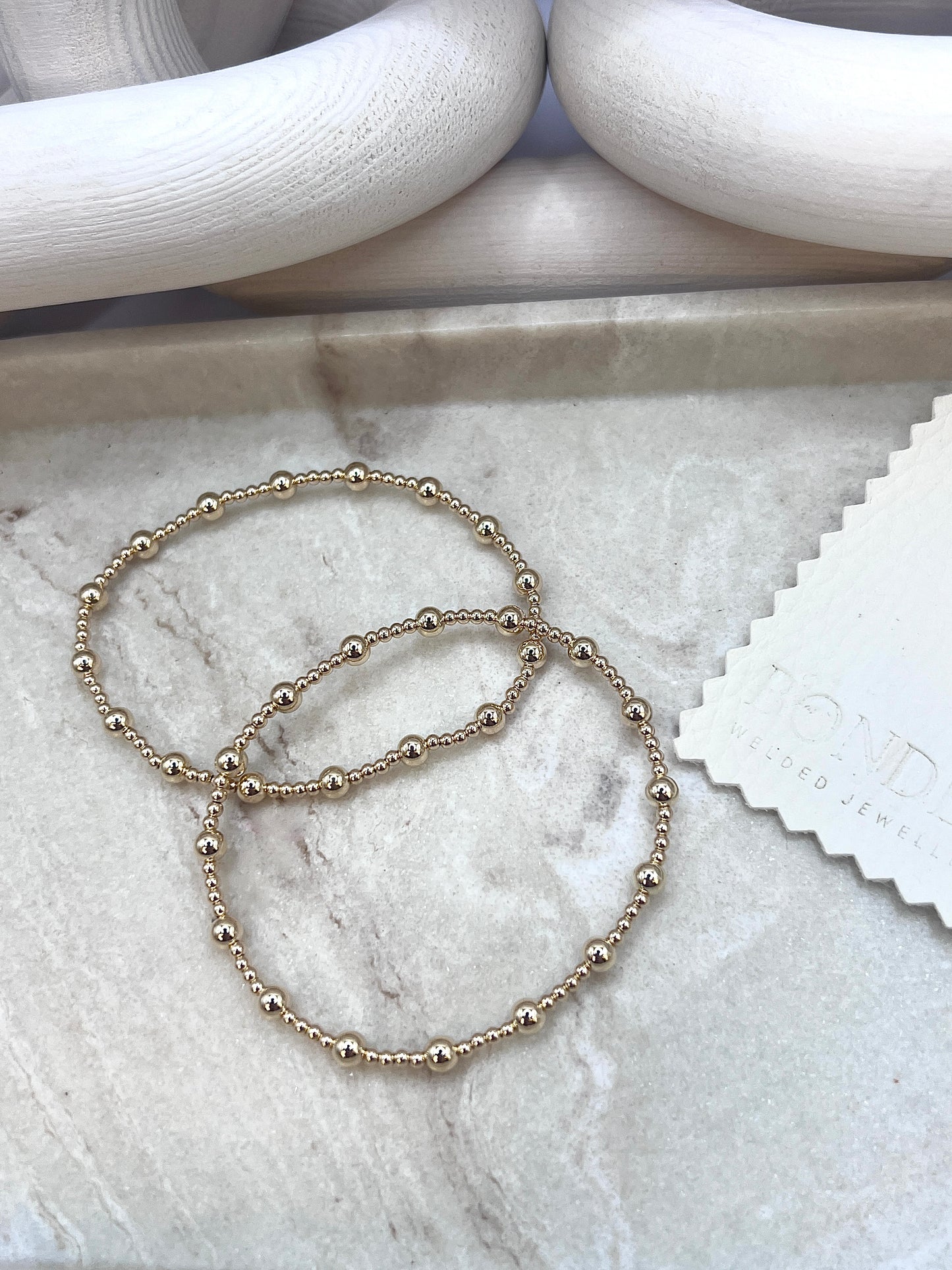 *NEW DESIGN* 14k Gold Filled Beaded Bracelet