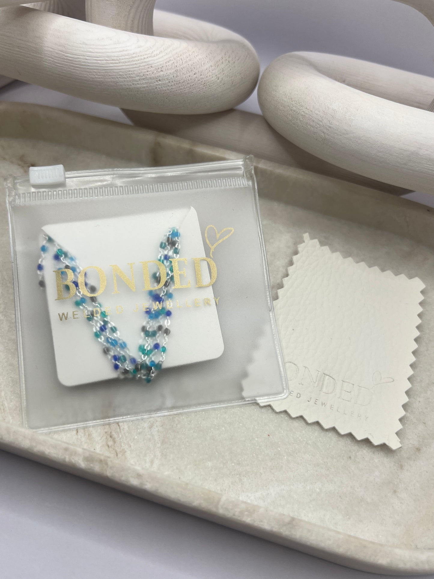 1.5mm Mermaid Tides Enamel Cable Chain - Sterling Silver