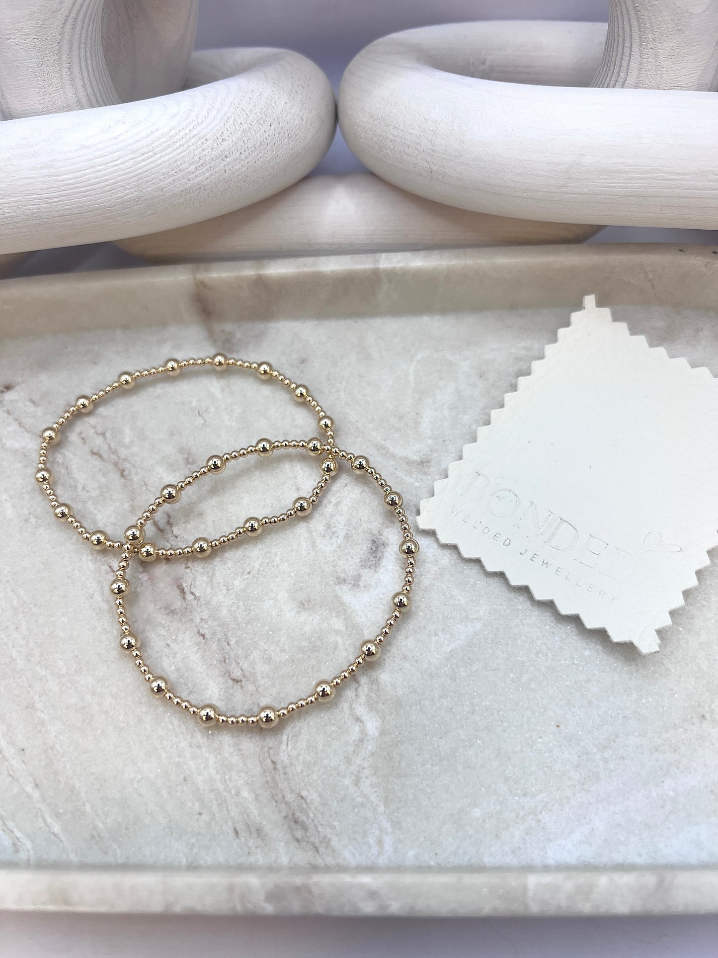 *NEW DESIGN* 14k Gold Filled Beaded Bracelet