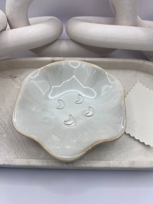 Sterling Silver Moon Connector