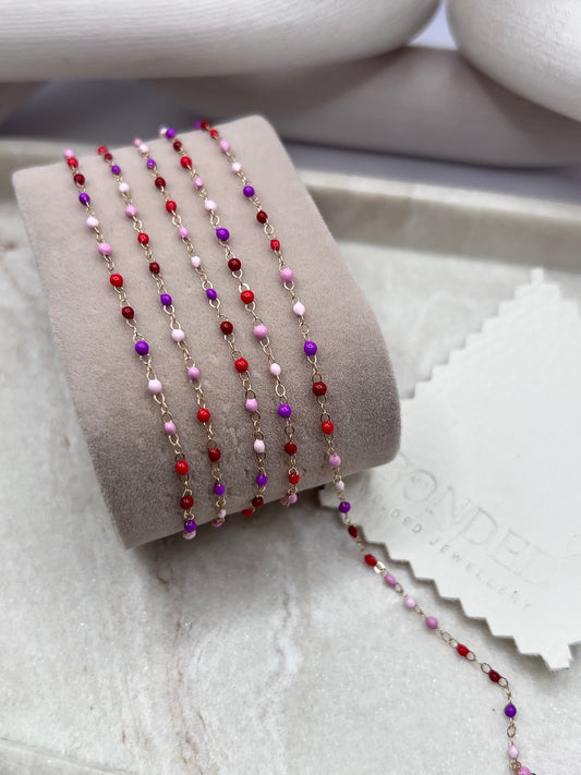 Gold Filled Cherry Blossom Chain