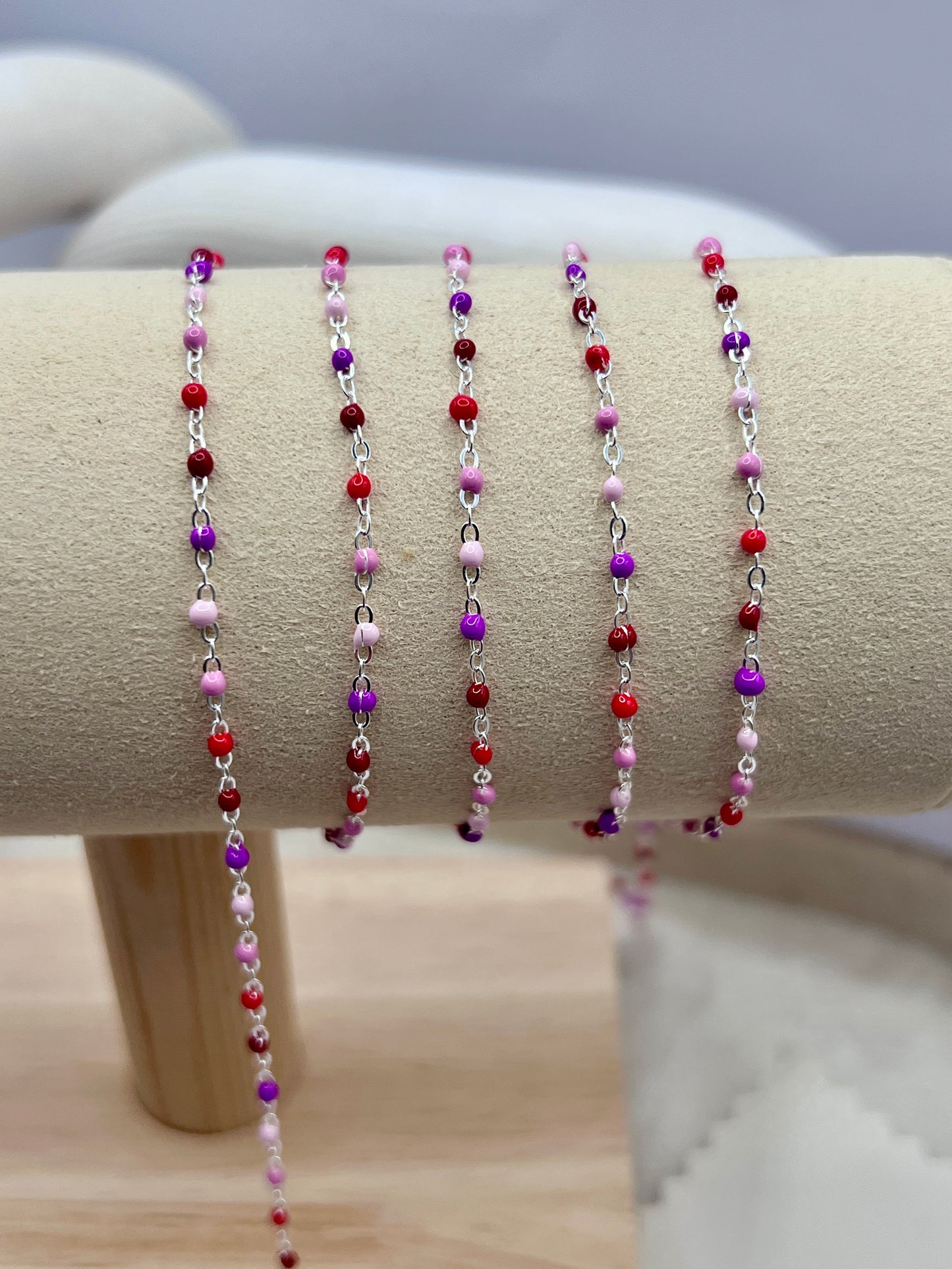 Sterling Silver Cherry Blossom Chain