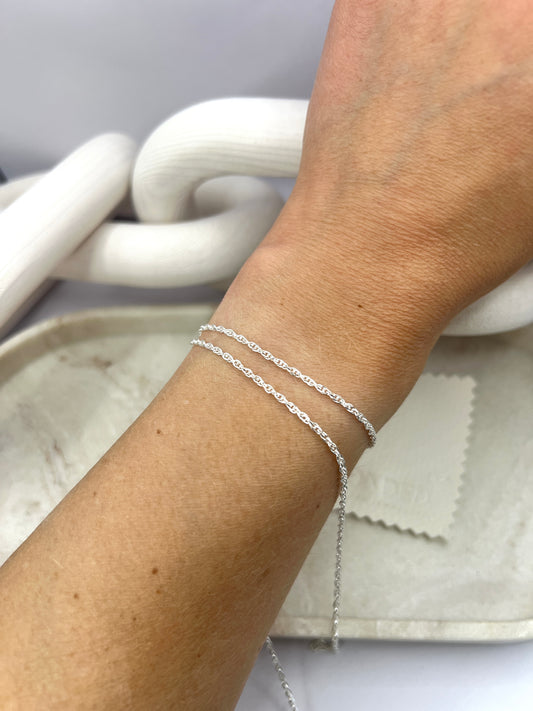 *NEW* Sterling Silver 1.8mm Rope Chain