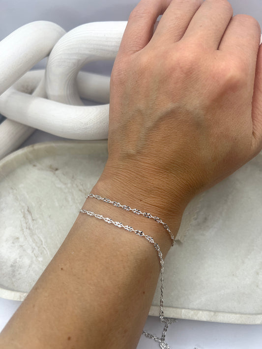 *NEW* Sterling Silver 2.5mm Sunburst Chain