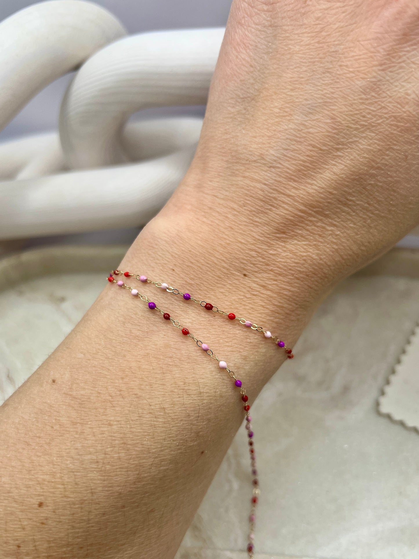Gold Filled Cherry Blossom Chain