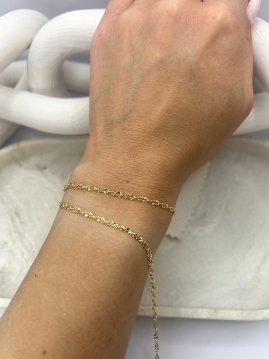 *NEW* Gold Filled 2.5mm Sunburst Chain