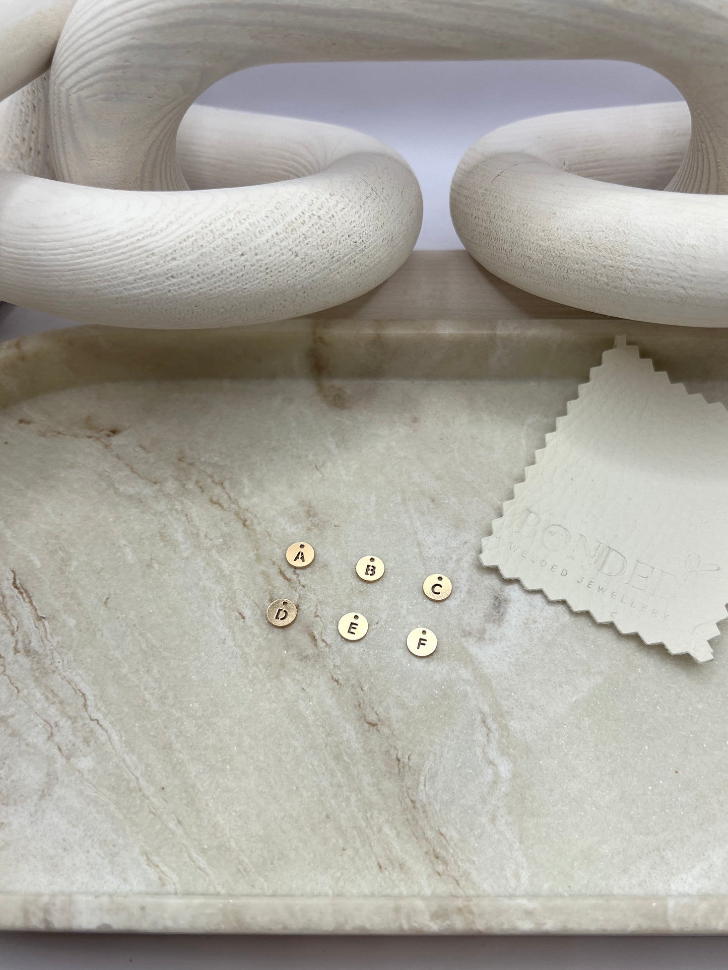 *NEW* Gold Filled Initial Disc Charm